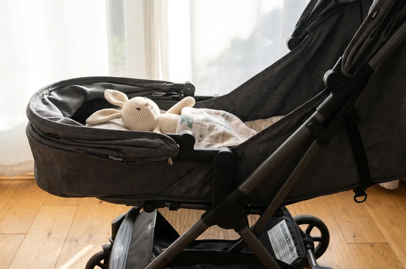 Baby Jogger City Mini seat fully reclined showing near-flat sleeping position for older babies