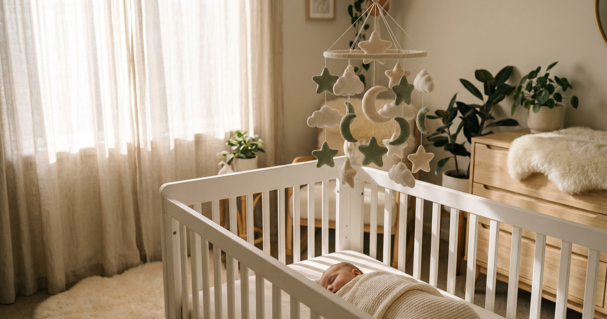 Best baby mobiles UK 2026 — musical, wooden and high contrast cot mobiles for newborns