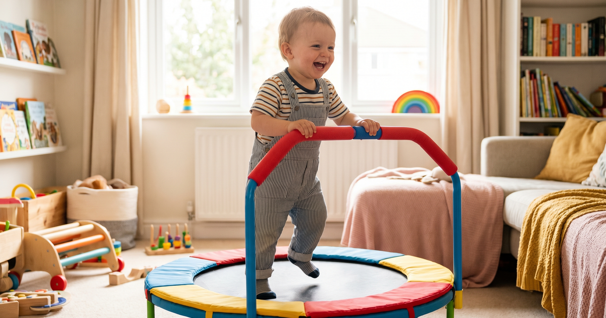 Best baby trampolines UK 2026 — safe toddler picks for indoor and outdoor use