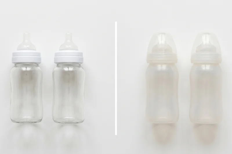 Glass vs plastic baby bottles UK — side by side comparison for new parents 2026
