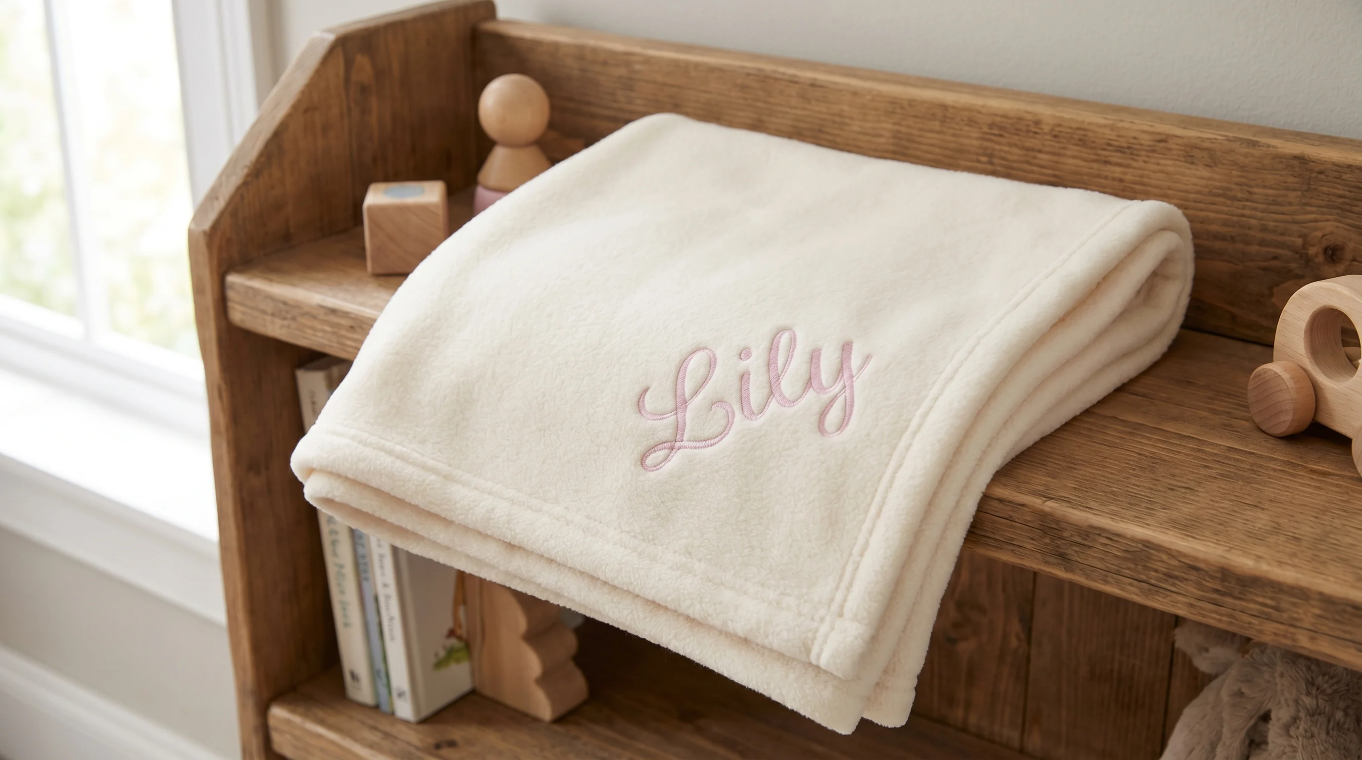 Best personalised baby blankets UK 2026 — embroidered name on soft fleece
