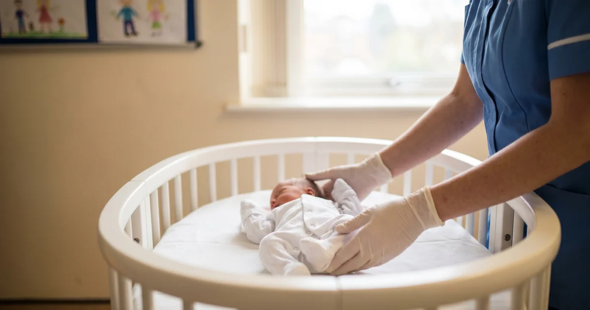 Preemie baby clothes UK 2026 — tiny premature baby in soft white sleepsuit in NICU cot
